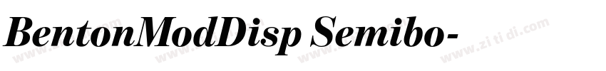 BentonModDisp Semibo字体转换